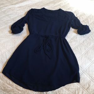 Naked Zebra Med Navy Dress